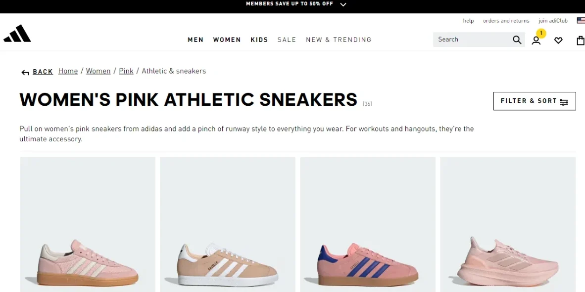 Pink Sneakers for Women Pink Sneakers for Women